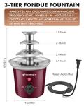 3-Tier Chocolate Fountain for Fondue Fun