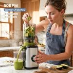 DUMOS Cold Press Juicer with Wide Feed Chute
