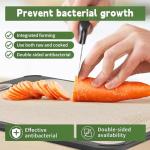 Double-Sided Stainless Steel Cutting Board with Handle