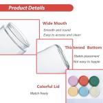 Overnight Oats Glass Jar Set with Lids