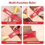 Draxzor 3-Piece Adjustable Measuring Ruler Set