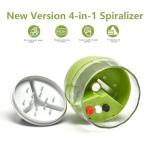 MOOREDLIFE 4-in-1 Handheld Vegetable Spiralizer