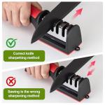4-in-1 Knife Sharpener for Chef Knives & Scissors