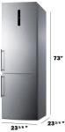 Summit 24" Stainless Steel Bottom Freezer Refrigerator