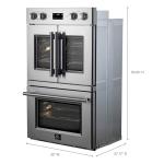 FORNO 30-Inch Electric French Door Wall Oven