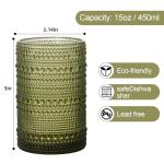 Vintage Hobnail Glass Drinking Glasses Set of 6