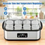 Digital Yogurt Maker with 8 Glass Jars