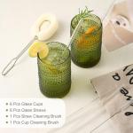 Vintage Hobnail Glass Drinking Glasses Set of 6