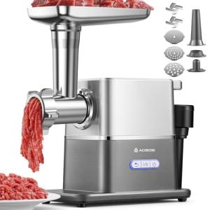 AAOBOSI Electric Meat Grinder with Quiet Motor