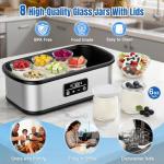 Digital Yogurt Maker with 8 Glass Jars