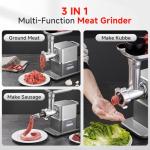 AAOBOSI Electric Meat Grinder with Quiet Motor