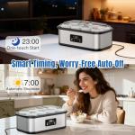 Digital Yogurt Maker with 8 Glass Jars