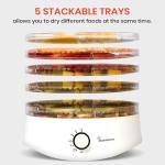 5-Tray Food Dehydrator with Easy Temp Control