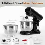 10-Speed Stand Mixer with Dual Bowls and Attachments