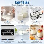 Digital Yogurt Maker with 8 Glass Jars