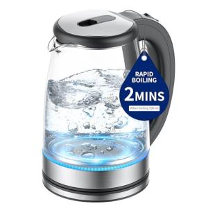 2L Electric Glass Kettle with Auto Shut-Off