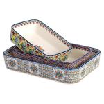 Set of 3 Ceramic Casserole Dishes for Baking