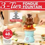 Mini Chocolate Fountain Machine for Parties, 22 Oz