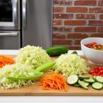 Green Cabbage Shredder and Vegetable Cutter Set