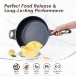 SENSARTE 12-Inch Nonstick Frying Pan with Lid