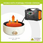 Compact Electric Hot Plate - 500W for Cooking