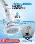 Cordless Electric Spin Scrubber with 8 Brush Heads