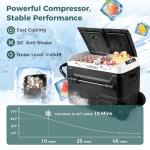 COSTWAY Portable Dual-Temperature Car Refrigerator