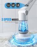Cordless Electric Spin Scrubber with 8 Brush Heads