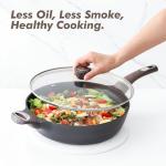 SENSARTE 12-Inch Nonstick Frying Pan with Lid