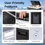 COSTWAY Portable Dual-Temperature Car Refrigerator