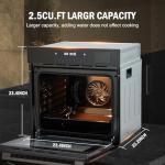 24" Stainless Steel Convection Wall Oven with Timer