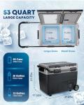 Kohree 53 Quart Dual Zone Car Refrigerator