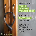 Child-Proof Refrigerator Locks for French Doors - 2 Pack
