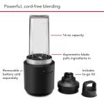 KitchenAid Go Cordless Personal Blender - Black Matte