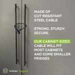 Child-Proof Refrigerator Locks for French Doors - 2 Pack