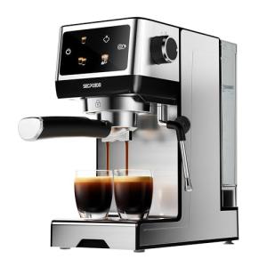 20-Bar Espresso Machine with Milk Frother, 45oz Tank