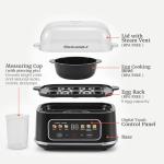Elite Gourmet Digital Egg Cooker, 6 Egg Capacity
