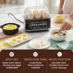 Elite Gourmet Digital Egg Cooker, 6 Egg Capacity