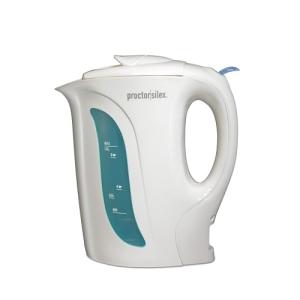 Proctor Silex 1L Electric Tea Kettle, White