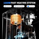 20-Bar Espresso Machine with Milk Frother, 45oz Tank