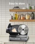 Electric Meat Slicer with Adjustable Thickness Blade