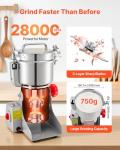 VEVOR 750g Electric Grain Mill and Spice Grinder