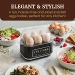 Elite Gourmet Digital Egg Cooker, 6 Egg Capacity