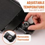 10-Inch Non-Stick Electric Skillet with Thermostat