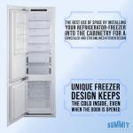 Summit 24" Panel Ready Bottom Freezer Refrigerator