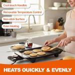 10-Inch Non-Stick Electric Skillet with Thermostat