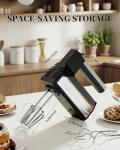 5-Speed Electric Hand Mixer with Stainless Steel Accessories