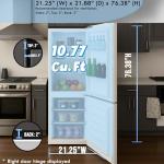 Summit 24" Panel Ready Bottom Freezer Refrigerator