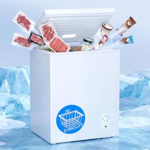 MEPTY 2.05 Cu.Ft Chest Freezer with Baskets