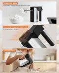 5-Speed Electric Hand Mixer with Stainless Steel Accessories
